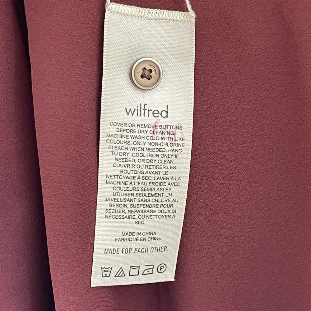 Wilfred By Aritzia Womens Floral Daydreamer Mini Dress Size XS Cottagecore